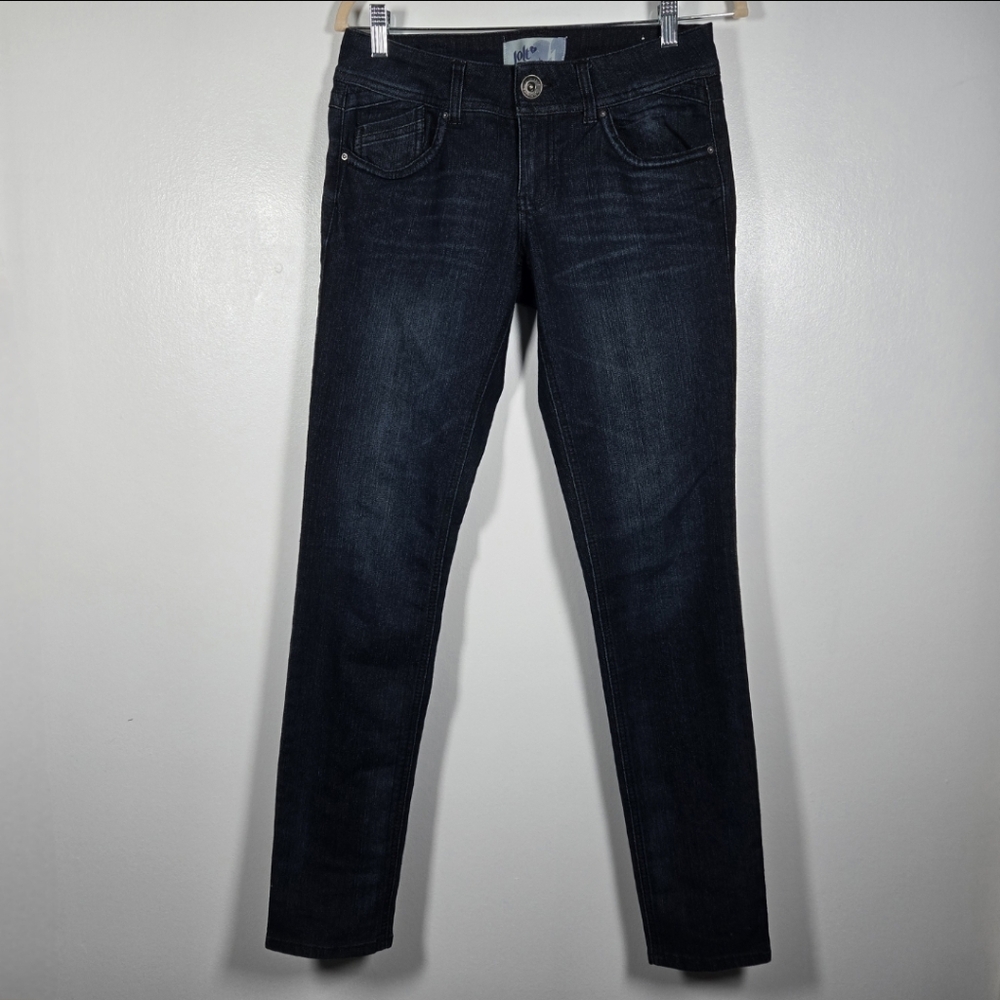 Jolt Dark Wash Blue Denim Jeans Juniors Size 7